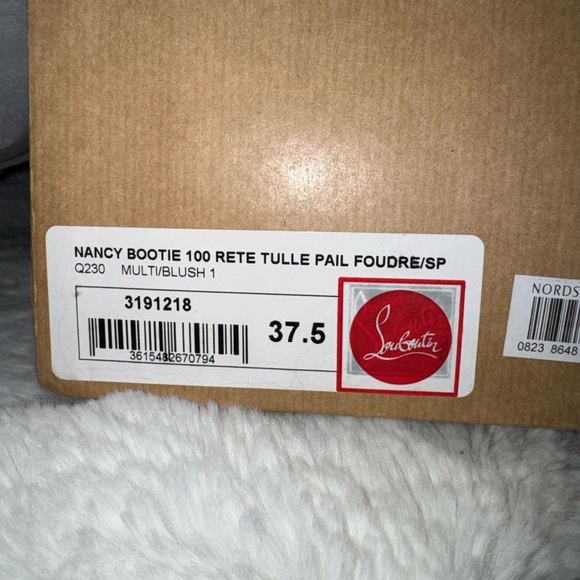 Christian Louboutin Gold and Pink Heeled Boots - Picture 6 of 8